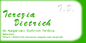 terezia dietrich business card