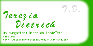 terezia dietrich business card